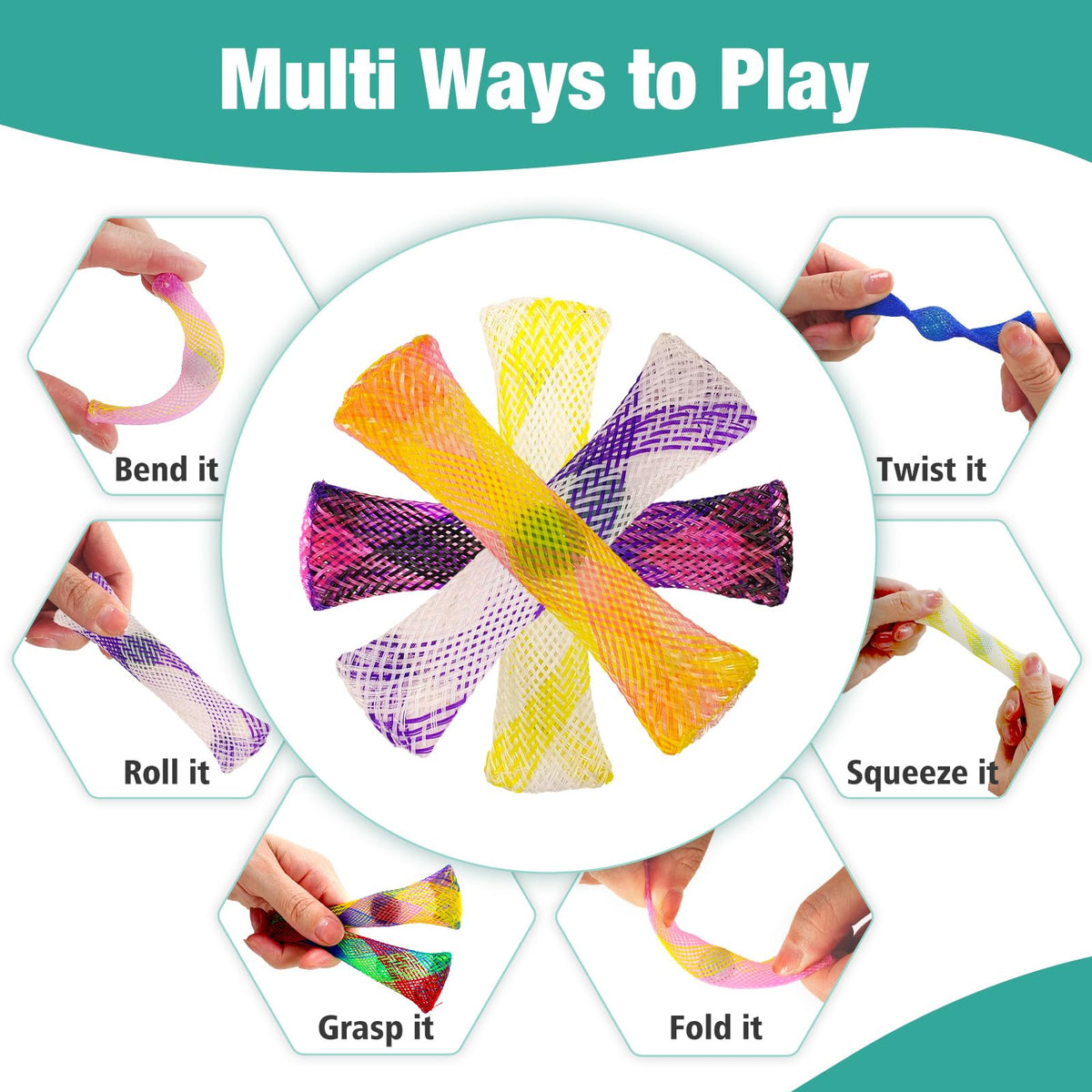 YUQILIN marble mesh fidget toys on a desk promoting focus during work