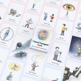 yusetoyue NeuroDivergent Cards sensory-friendly art image conveys calming visuals and ease.