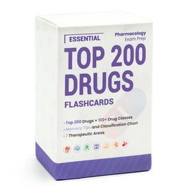 Yusetoyue Top 200 Drugs flashcards cover for on-the-go nursing exam prep