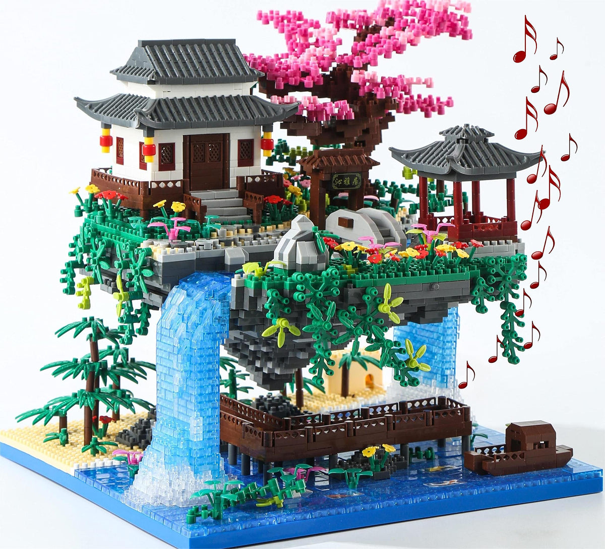 Yushinv Cherry Blossom Tree House packaging showcases premium gift-ready presentation