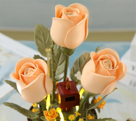 Yushinv motorized roses bloom action invites exploration and creativity.