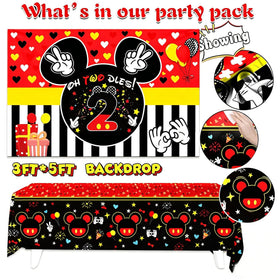 Yusino Oh Twodles highchair banner enhances party decor
