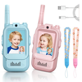 YUSSBCU Kids video walkie talkies with camera screen for real-time playtime chats