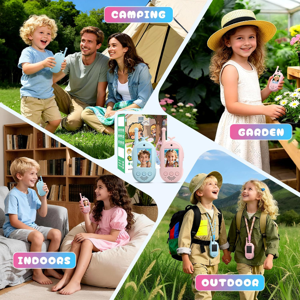 YUSSBCU video walkie talkies gift ready packaging makes occasions special.