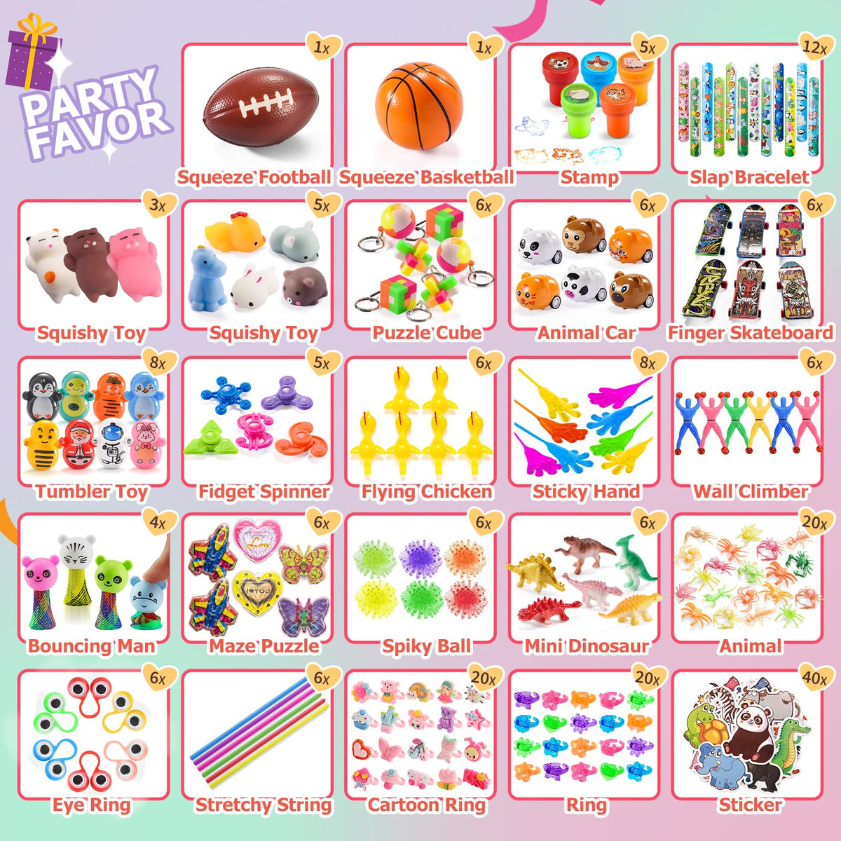 Yutin 212pcs finger skateboards add interactive toys for party bags and gift exchanges.