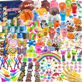 Yutin 212pcs squishy toys offer fun rewards for party favors and classroom prizes.