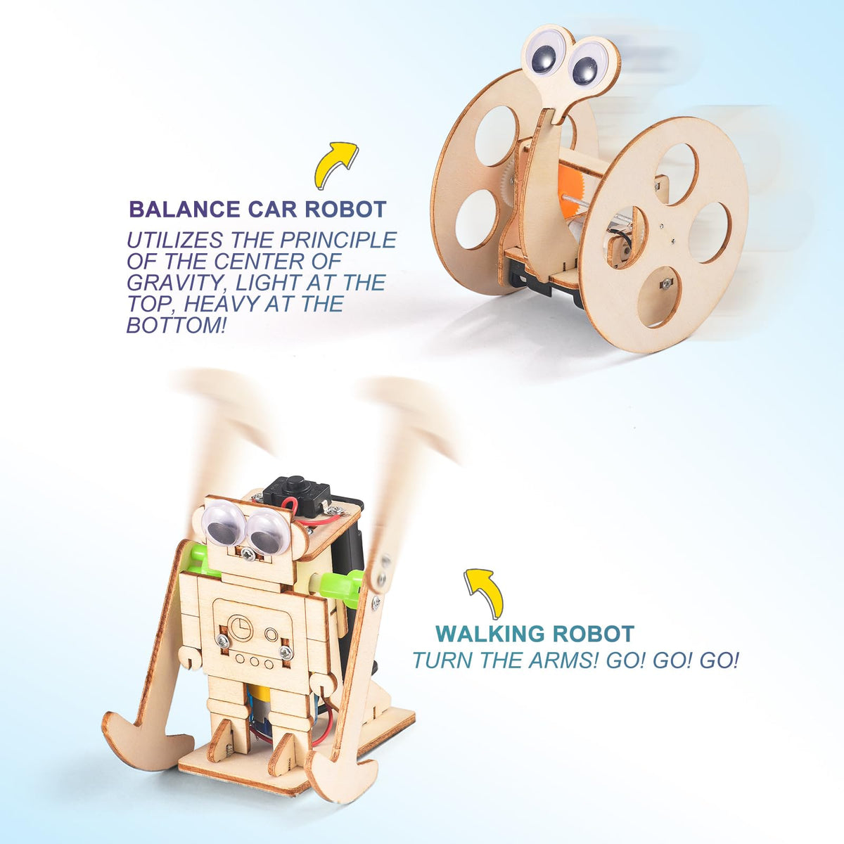 Yutin balance car robot encourages precise assembly and controlled movement for young builders.