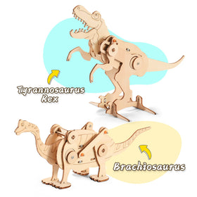 Yutin Dinosaur STEM Kit Brachiosaurus puzzle blends creativity and engineering.