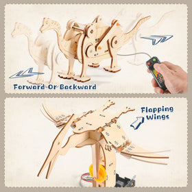 Yutin Dinosaur STEM Kit Pterosaur puzzle invites kids to explore mechanical ideas.