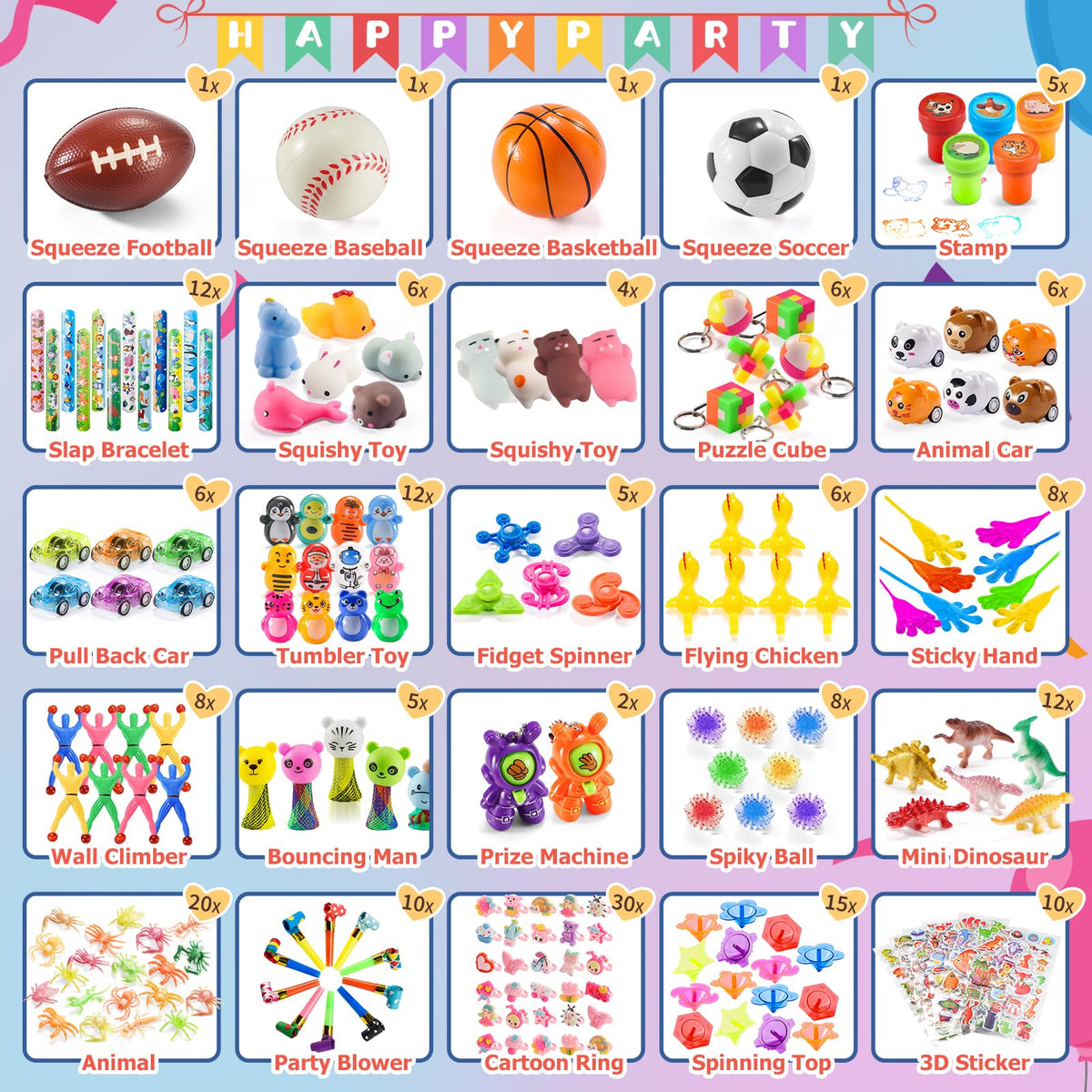 Yutin goodie bag stuffers for birthday bags and pinatas