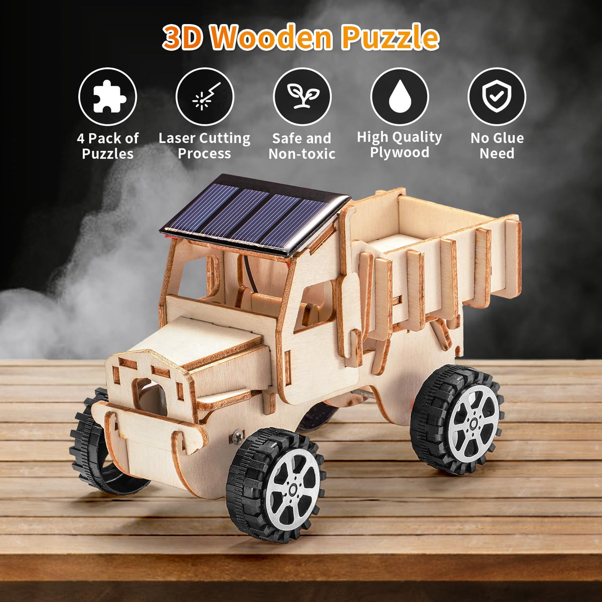 Yutin STEM Kit Durable Wood—long-lasting parts for repeated building sessions.