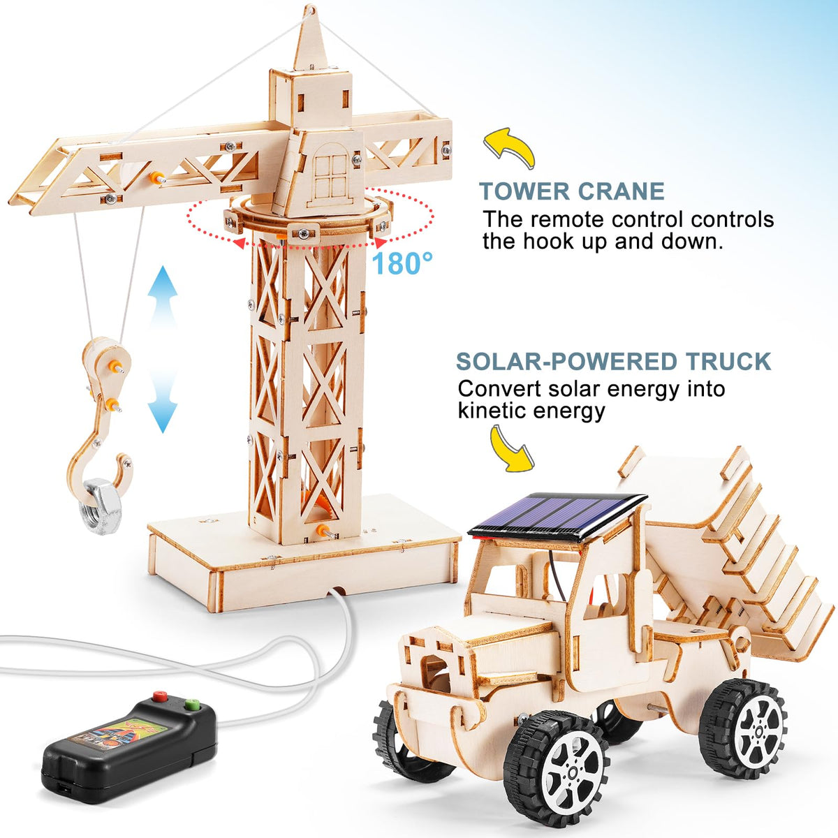 Yutin STEM Kit Hydraulic Loader—interactive project enhances engineering curiosity and problem-solving.