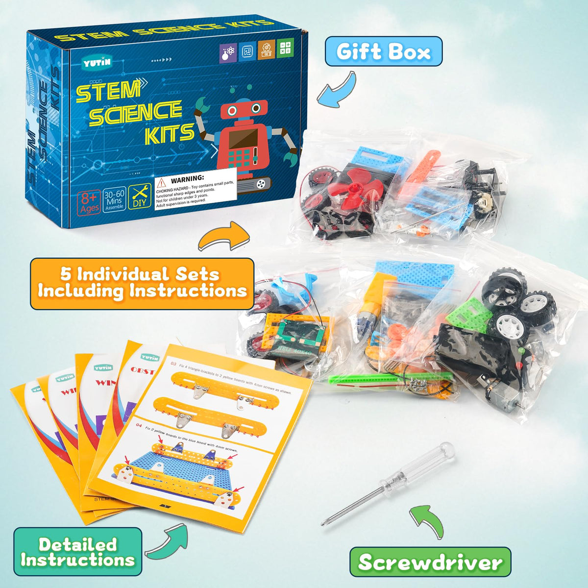 Yutin STEM Kits gift box presentation as a thoughtful gift