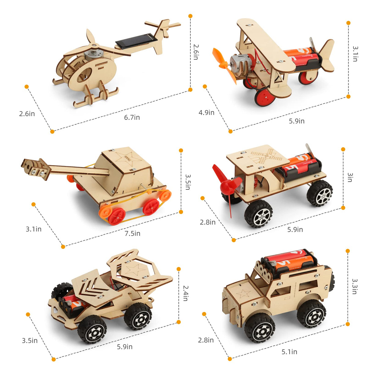 Yutin STEM kit wind-powered vehicle emphasizing energy conversion in motion
