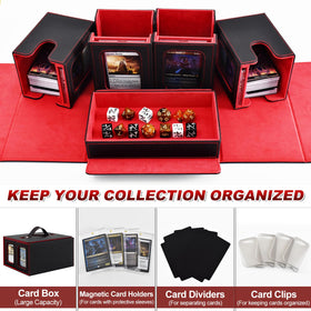 Yuunaie box with card clips for neat sleeve order