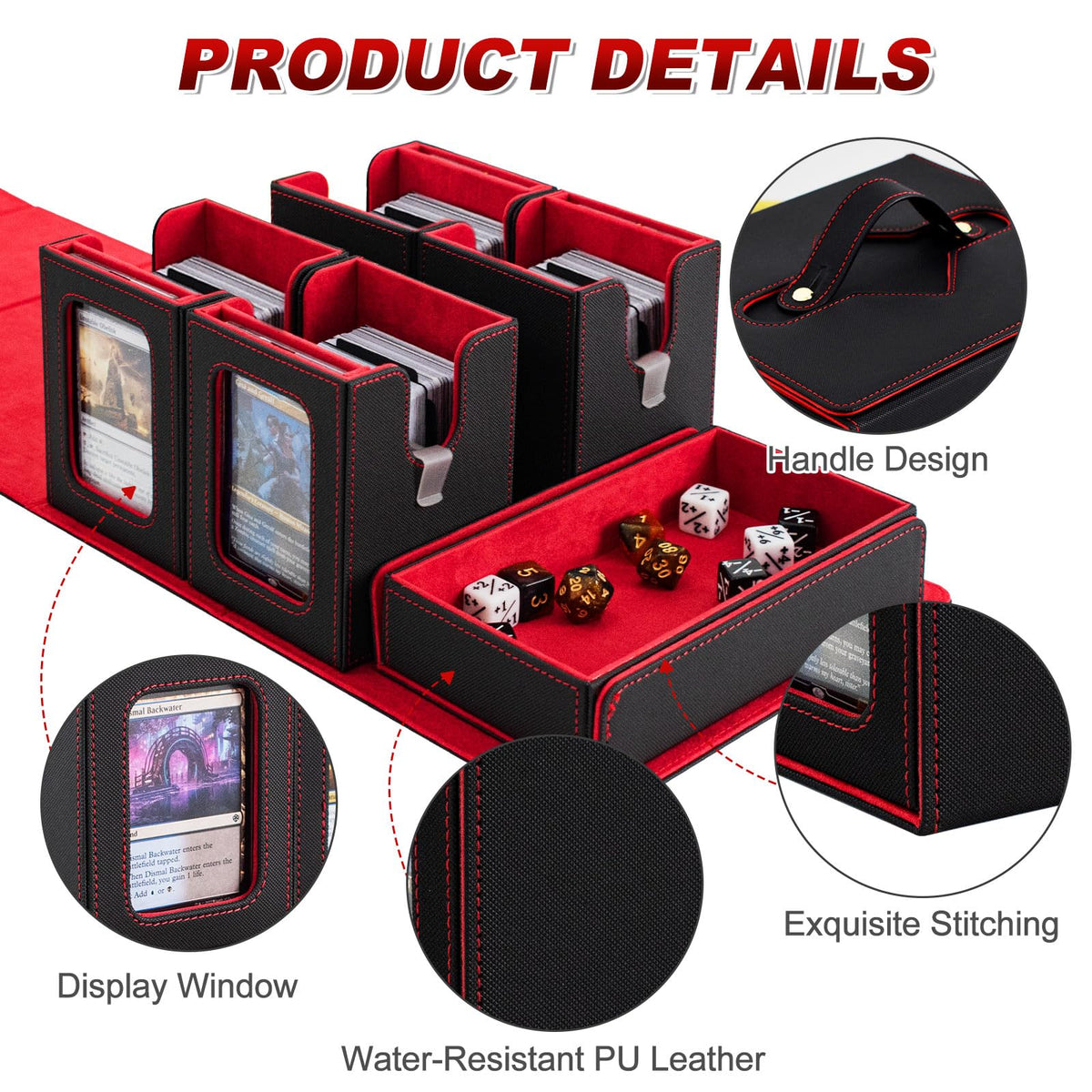 Yuunaie deck box with carry handle for easy travel