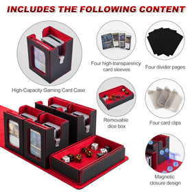 Yuunaie storage box showing magnetic card holders for quick deck setup