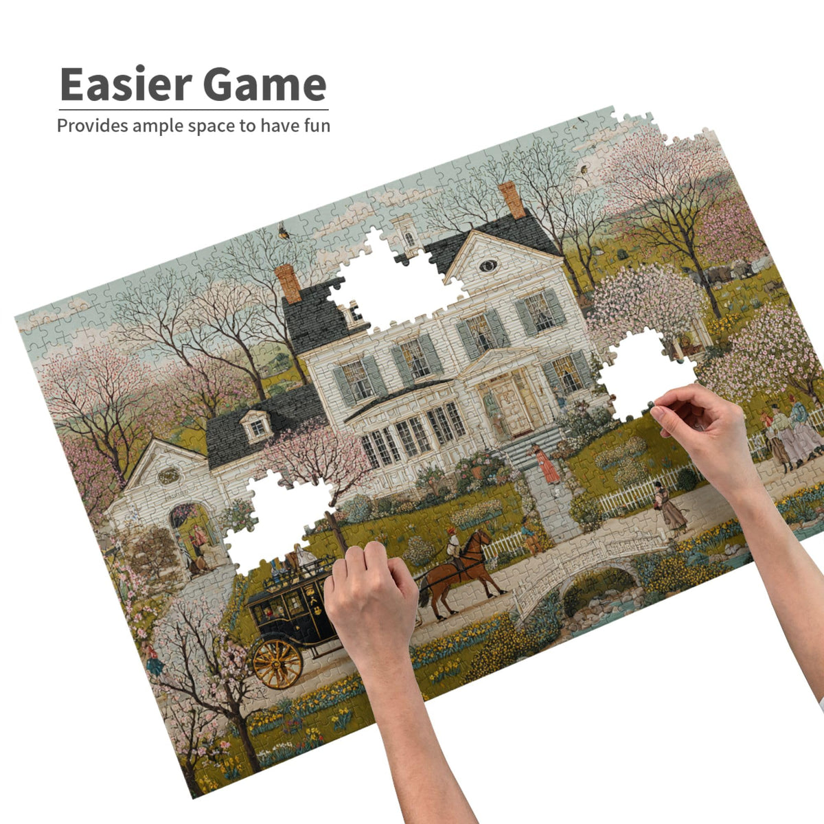 Yuwvewv Jane Austen Spring Manor ink details provide clear contrasts for easy sorting