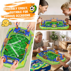 Yuyctwg mini foosball table portable design fits tables and corners.