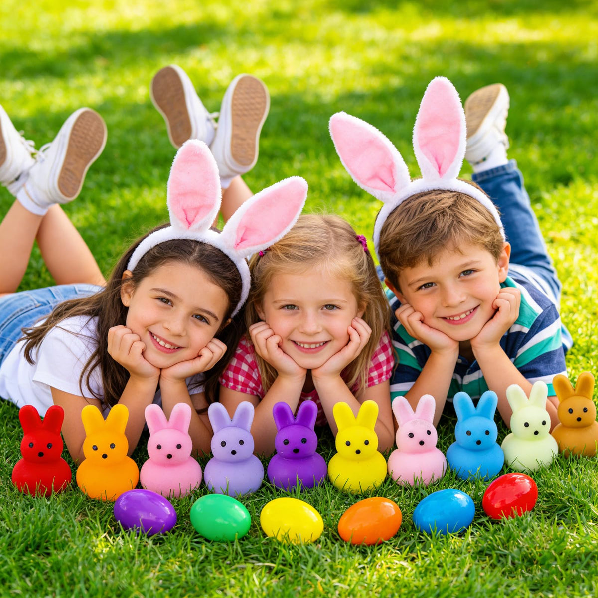 YUYUGAGA vibrant eggs set brightens parties and gift bags.