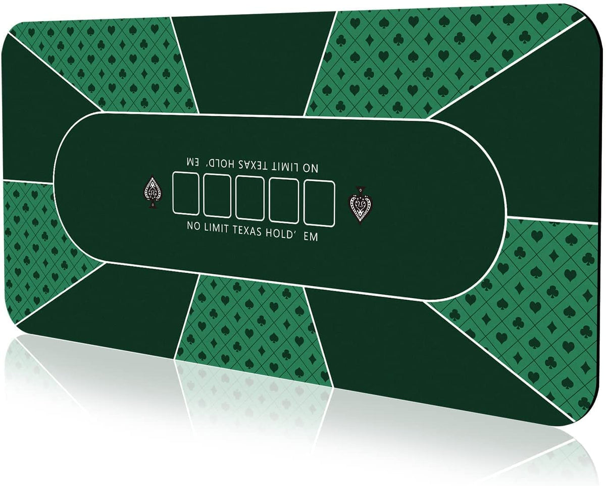 YUZPKRSI poker mat 70x35 inch laid flat for stable card games