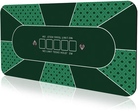 YUZPKRSI poker mat 70x35 inch laid flat for stable card games