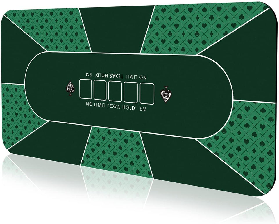 YUZPKRSI poker mat 70x35 inch laid flat for stable card games