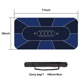 YUZPKRSI poker mat blue protects surfaces from scratches and spills