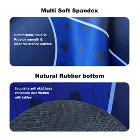 YUZPKRSI poker mat non-slip base keeps your table steady