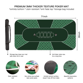 YUZPKRSI non-slip rubber base keeps cards steady