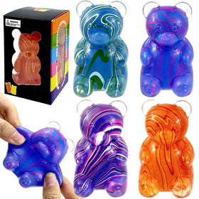 YVBBHE bear squishy toy offers calming tactile play for focus and stress relief.