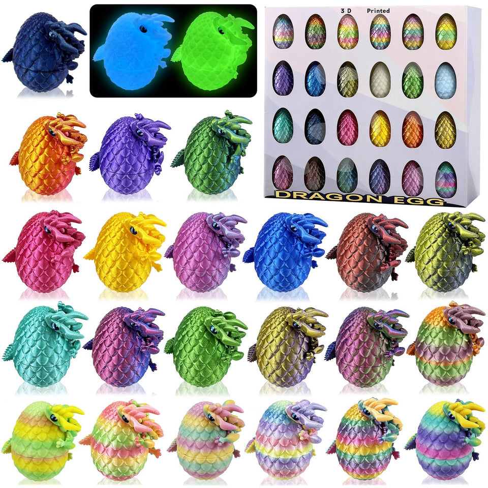 YVBBHE dragon eggs set of 24 for Easter decorations and play.
