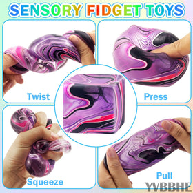 YVBBHE fidget cube orange squishy for portable stress relief on the go