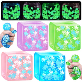 YVBBHE glow snowflake blue cube for discreet focus and calming tactile play.