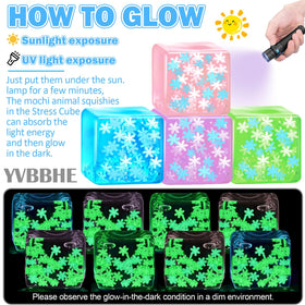YVBBHE glow snowflake pink cube appeals to kids and adults.