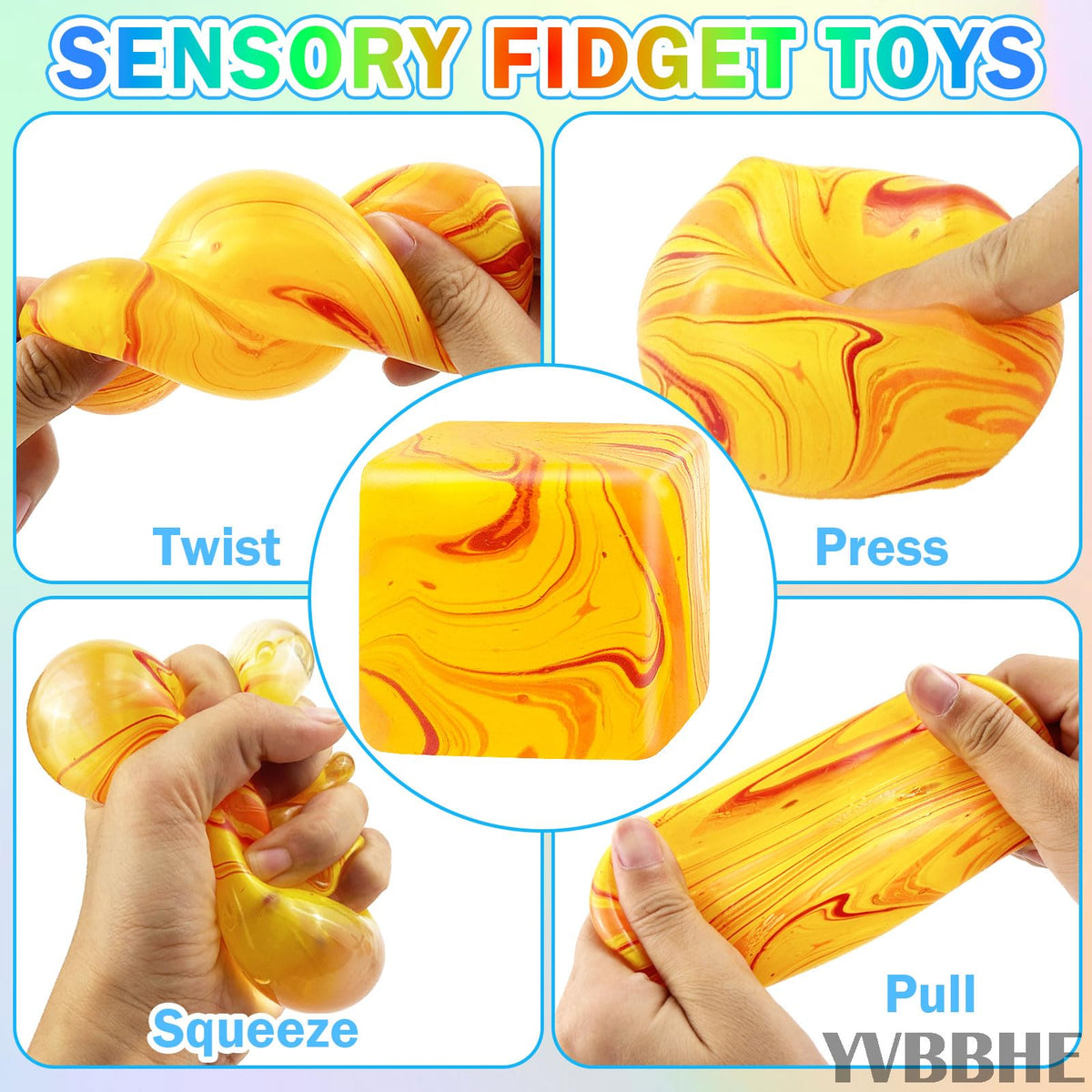 YVBBHE green sugar sensory toy offering discreet stress relief in pockets.