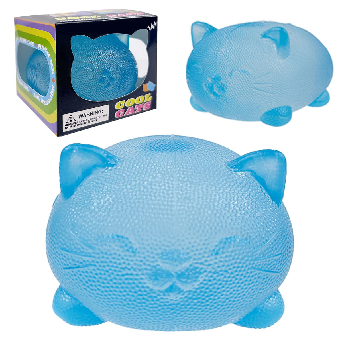 YVBBHE gummy kitty blue toy for calming sensory play and focus aid