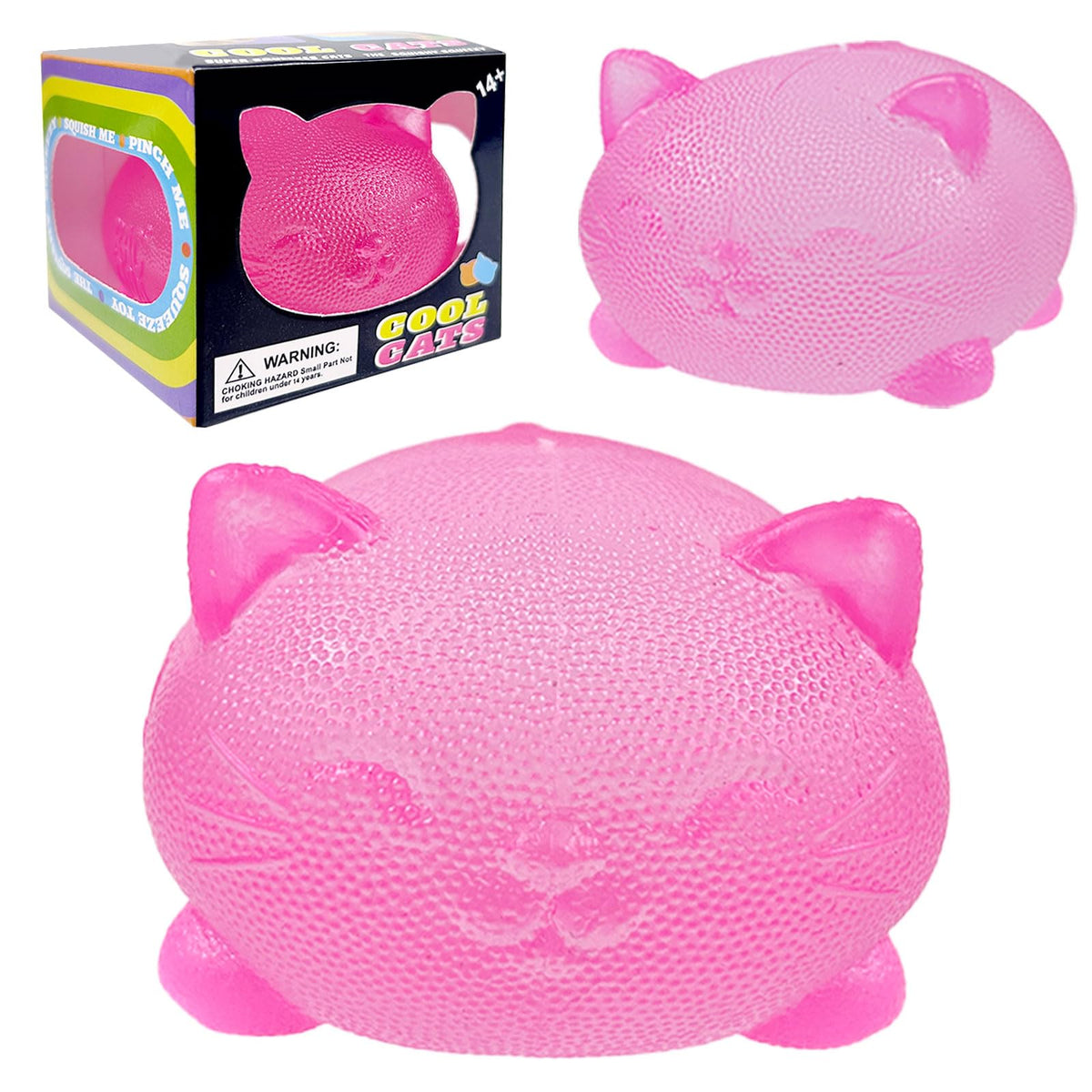 YVBBHE gummy kitty pink toy for sensory play and stress relief