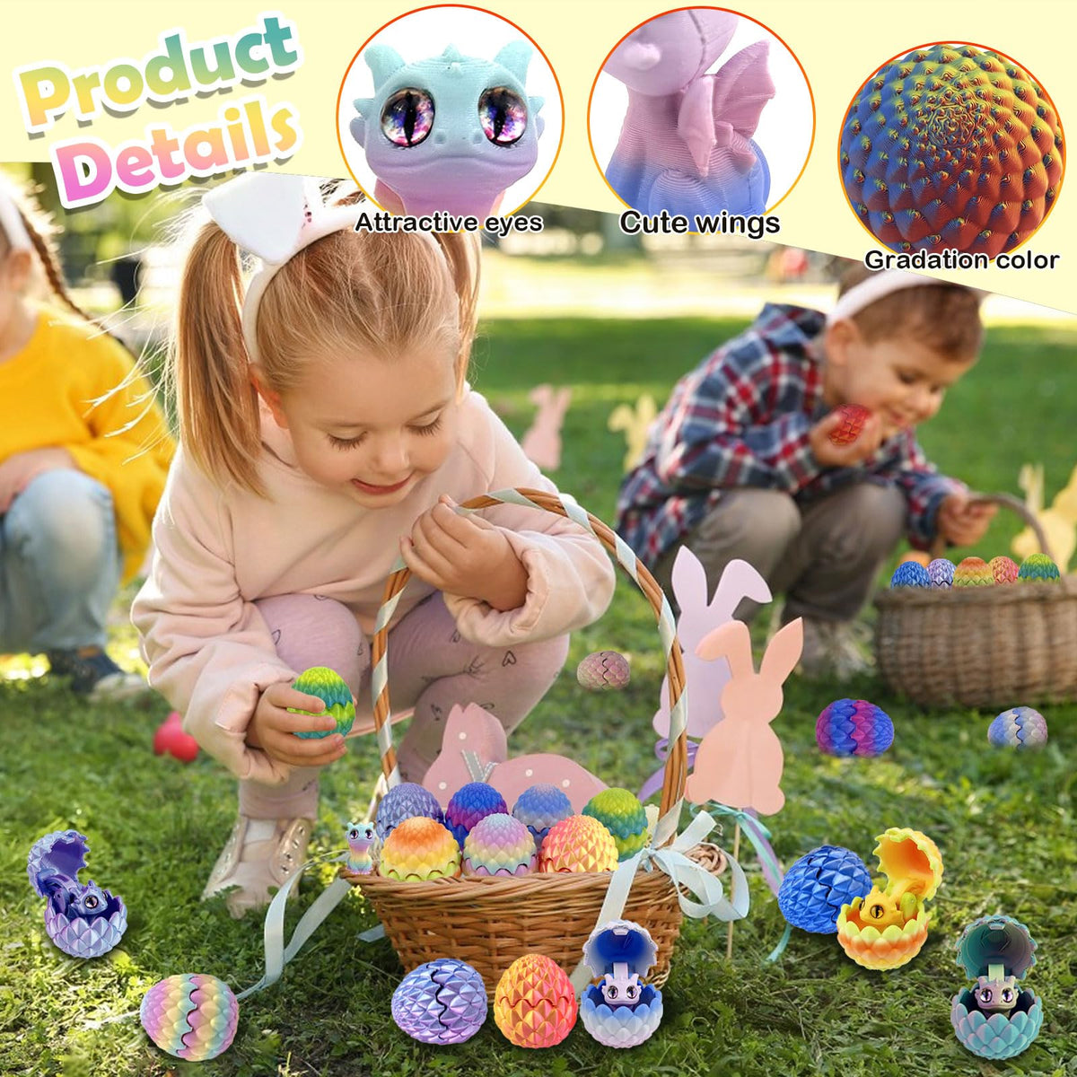 YVBBHE safe PLA material, kid-friendly dragon toys.