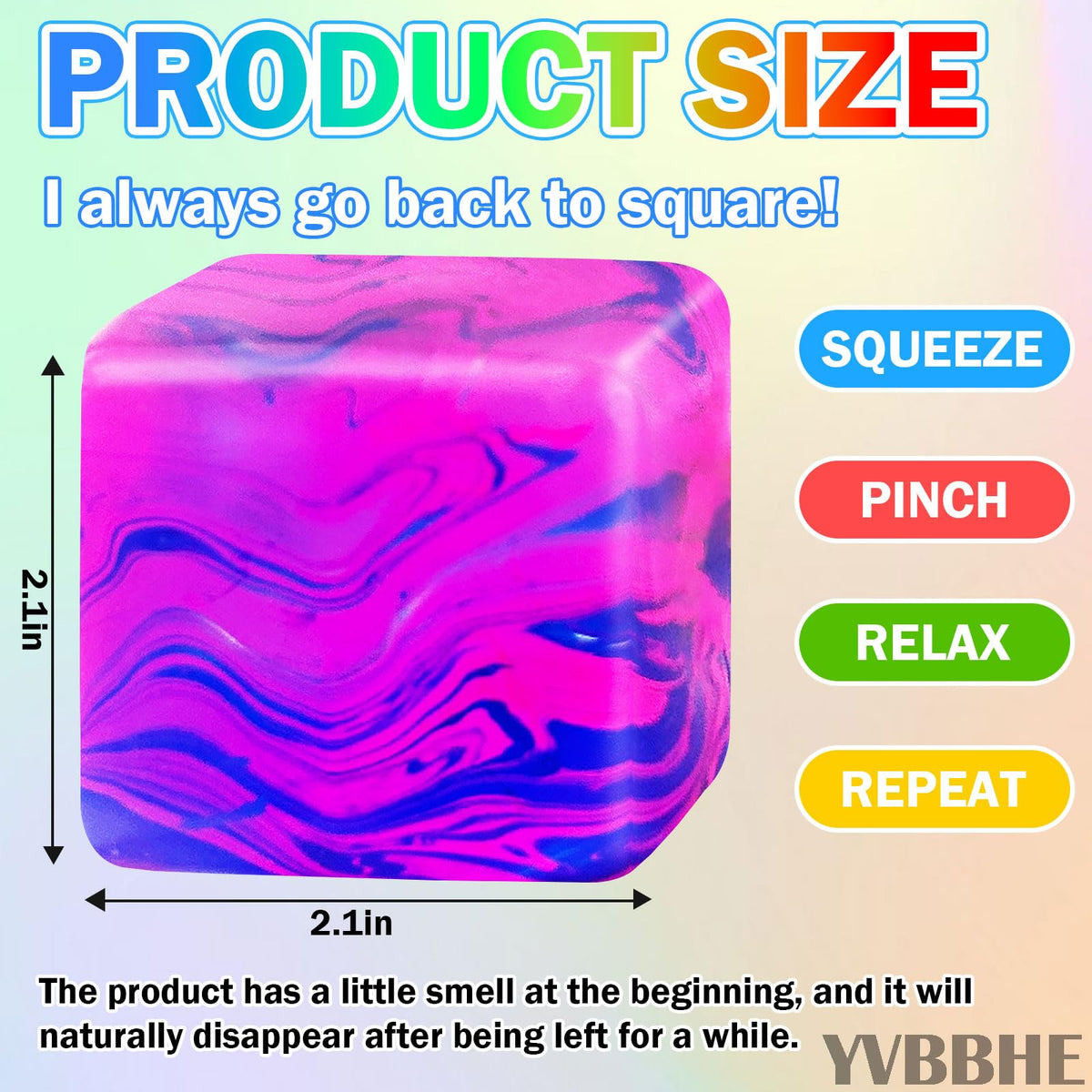 YVBBHE squishy cube fidget for tactile focus during meetings.