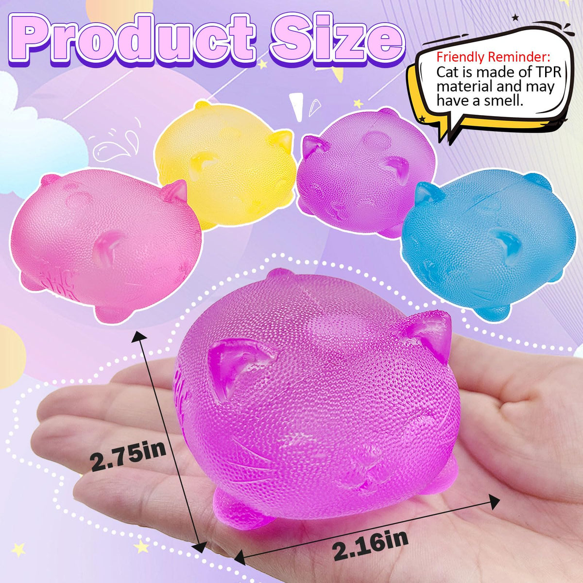 YVBBHE sugar ball squishy close-up highlights vibrant colors for focus and tactile play.