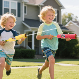 Yvzean nine-dinosaur water gun set provides diverse play options.