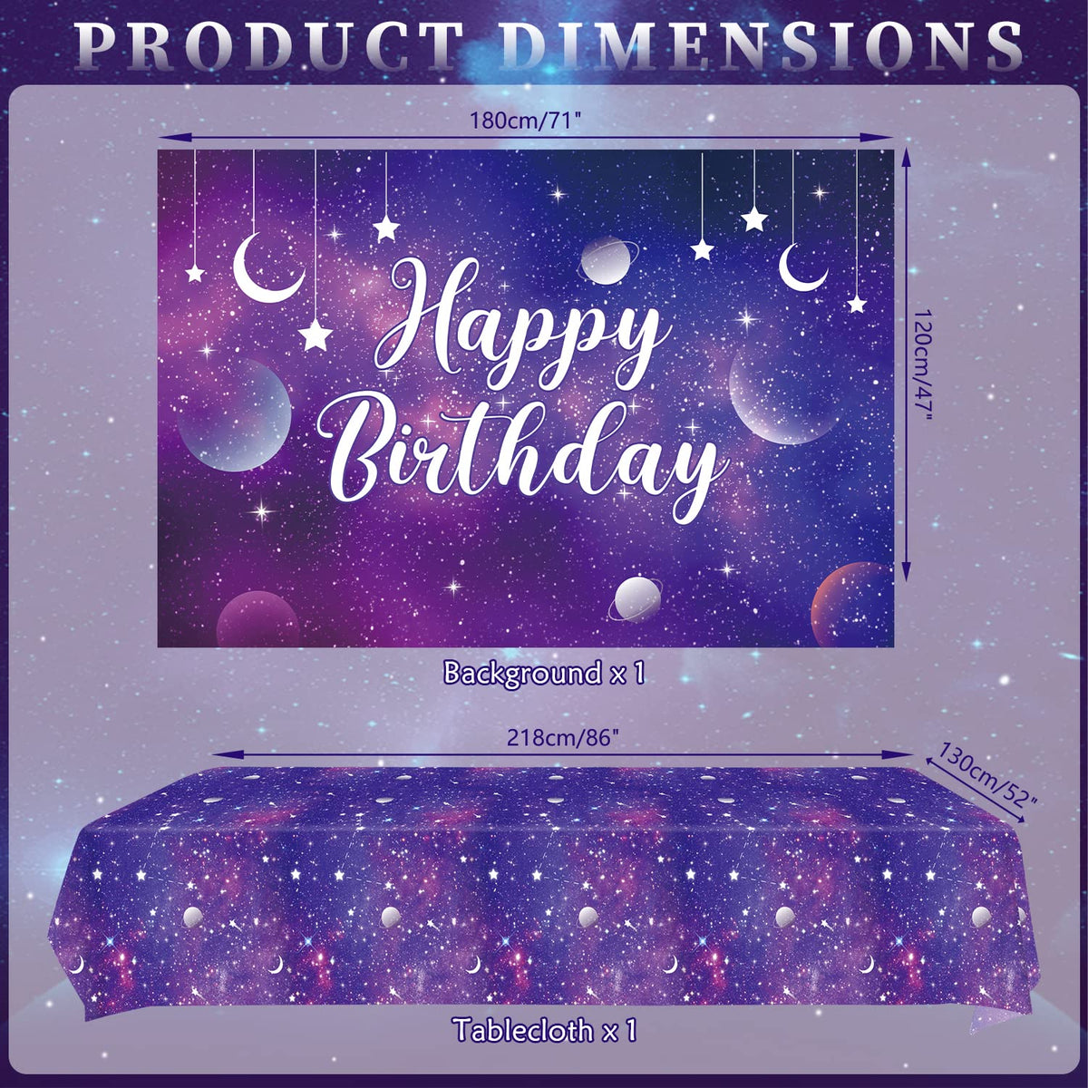 Ywediim 9oz cups glow with galaxy design for quick servings.
