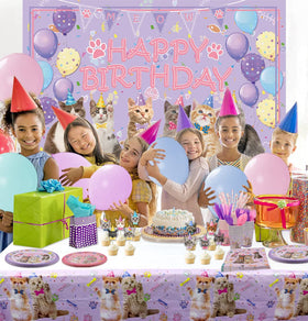 Ywediim cat birthday cat toppers decorate cupcakes or cakes