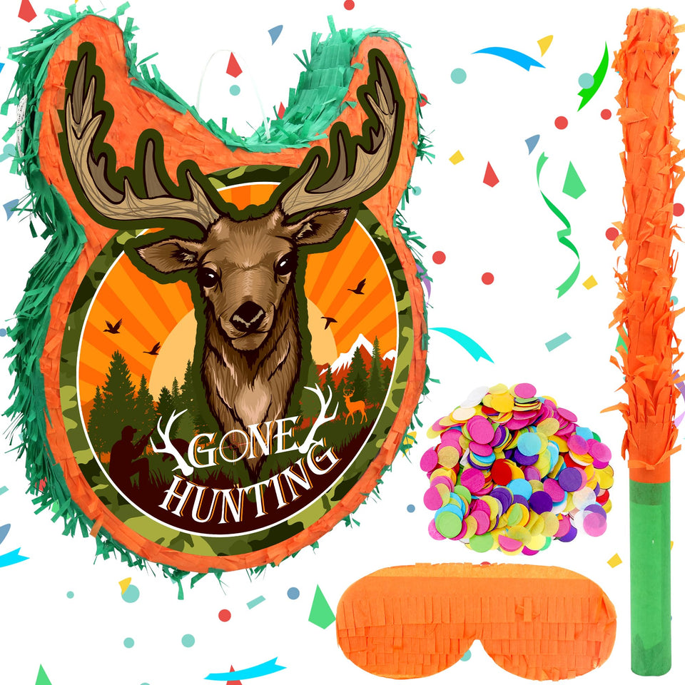 Ywediim hunting pinata deer 3D for festive birthday entertainment and photos.