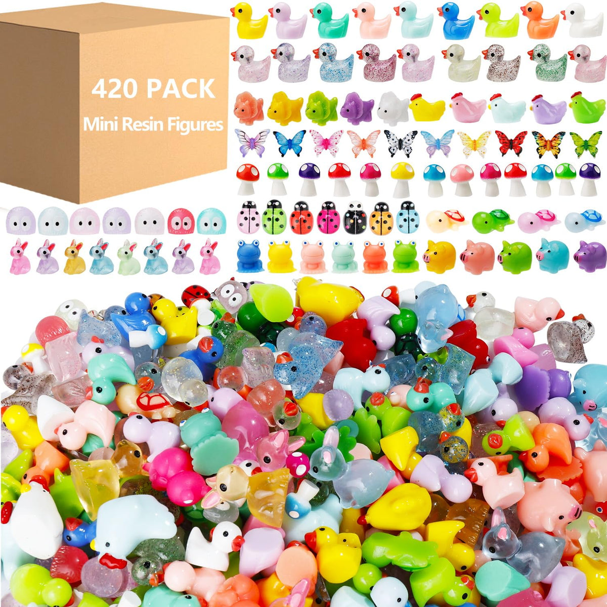 ywevyezc resin bunny for fairy garden decor or DIY crafts