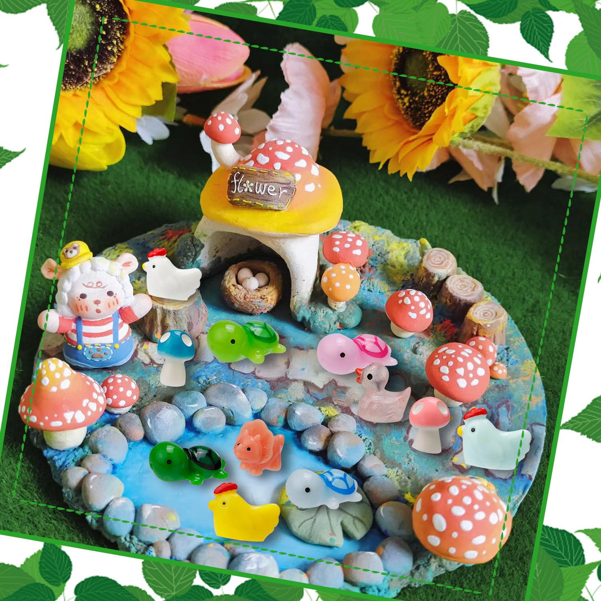 ywevyezc panda resin figurine for cute decor and gift ideas