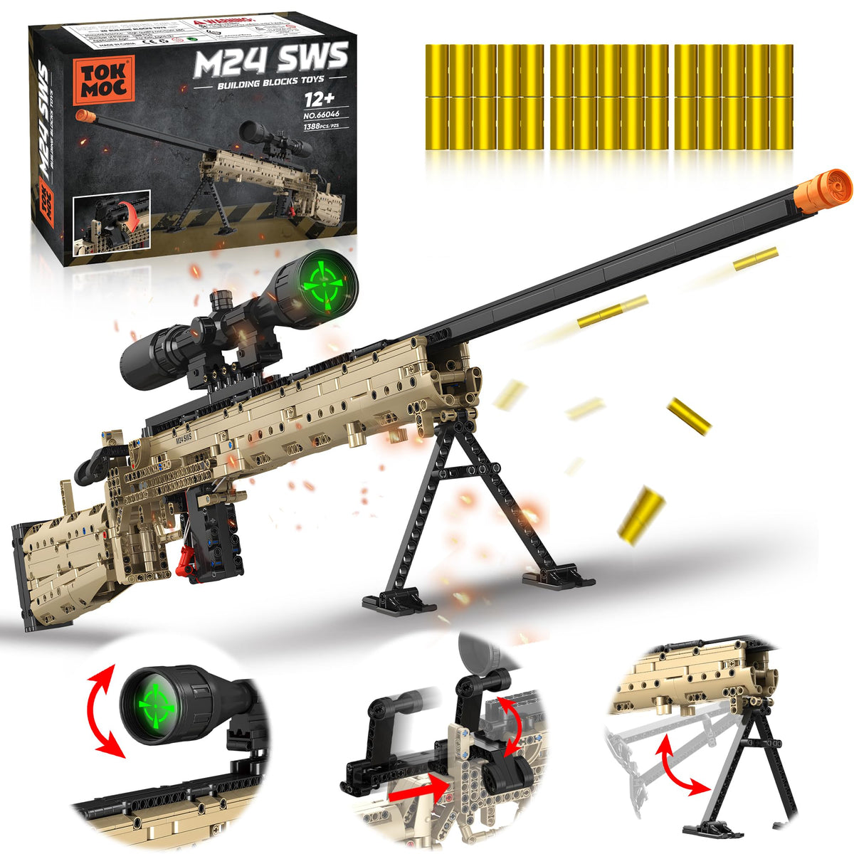 YWFSFZ M24 building-block model assembly for a precise, hands-on experience.