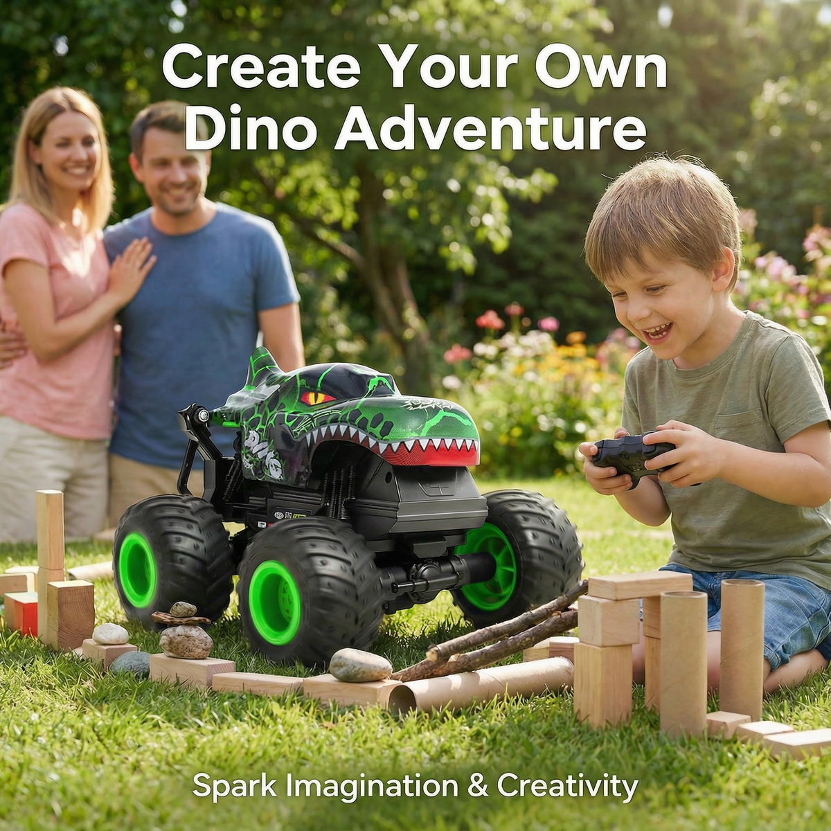 YWMVCM high-traction rubber tires for carpet, grass, and sand.