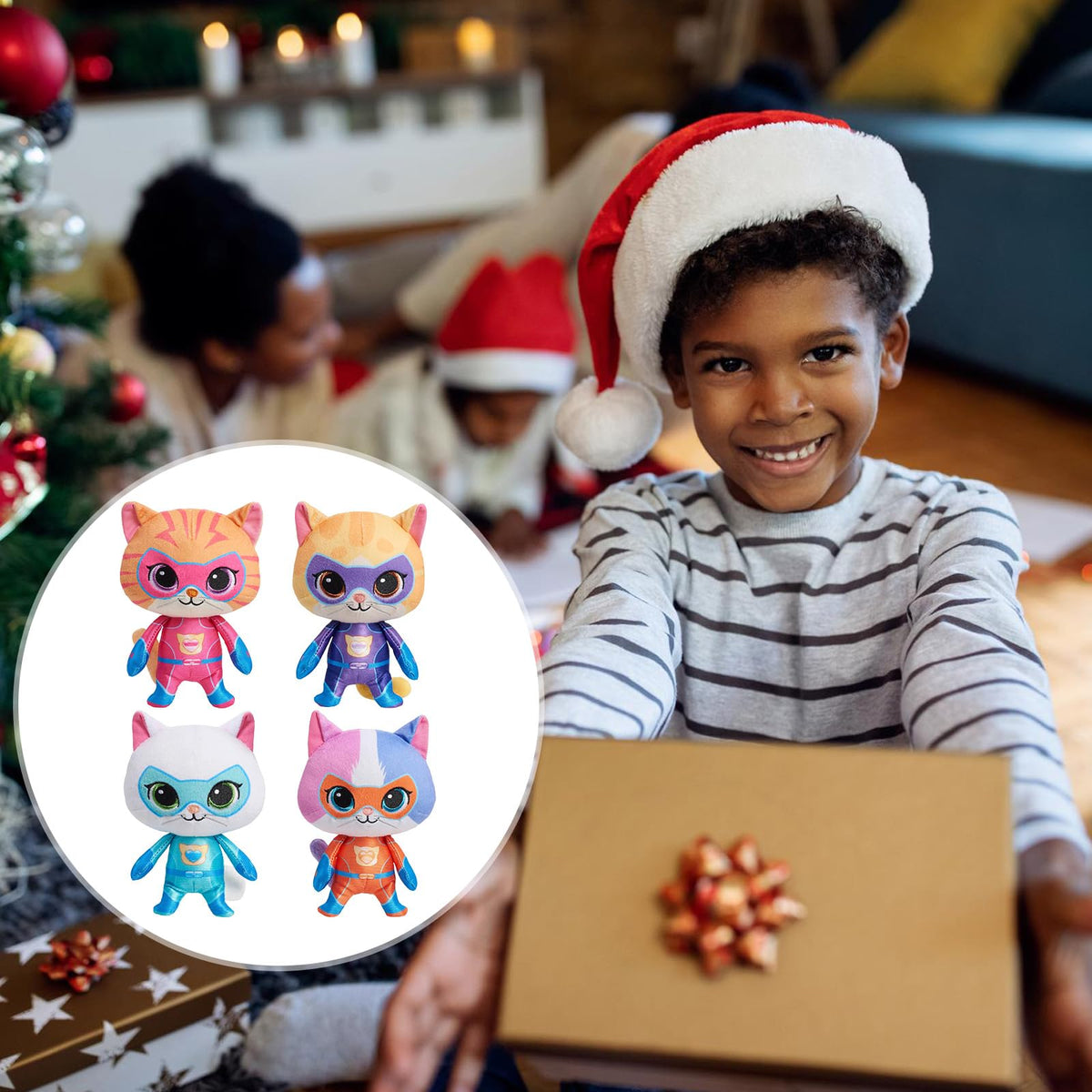 YXCTZKVX Plush textures from mixed fabrics enhance tactile play and hugs